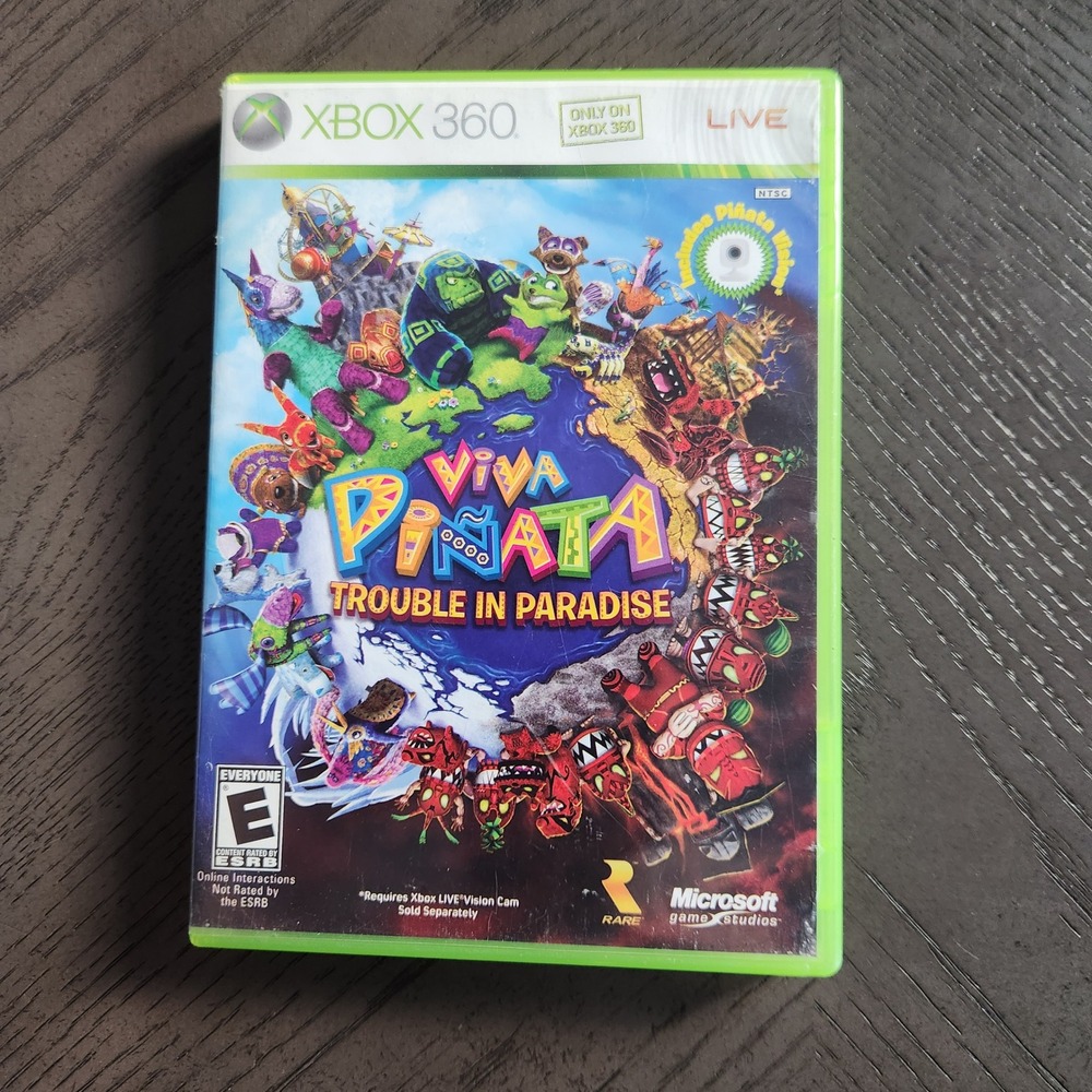 Viva Pinata Trouble in Paradise Xbox 360 Microsoft Rare 2008 CIB Complete
